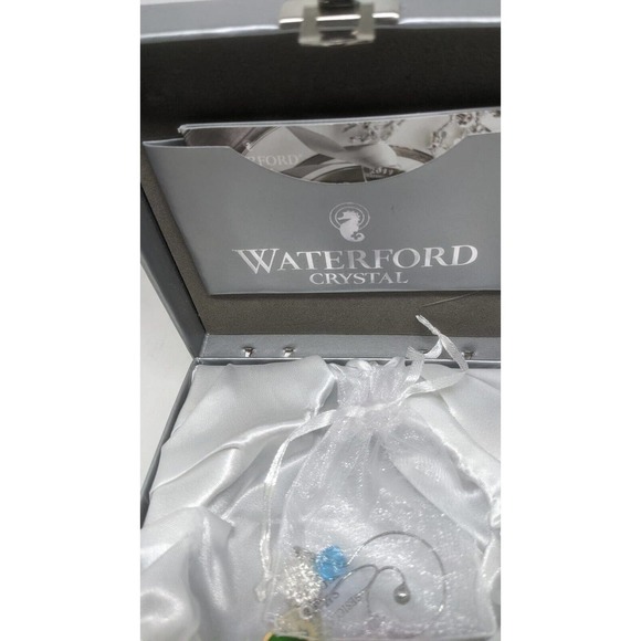 Waterford 2018 Snowflake Wishes Aqua Ornament New - Picture 10 of 12
